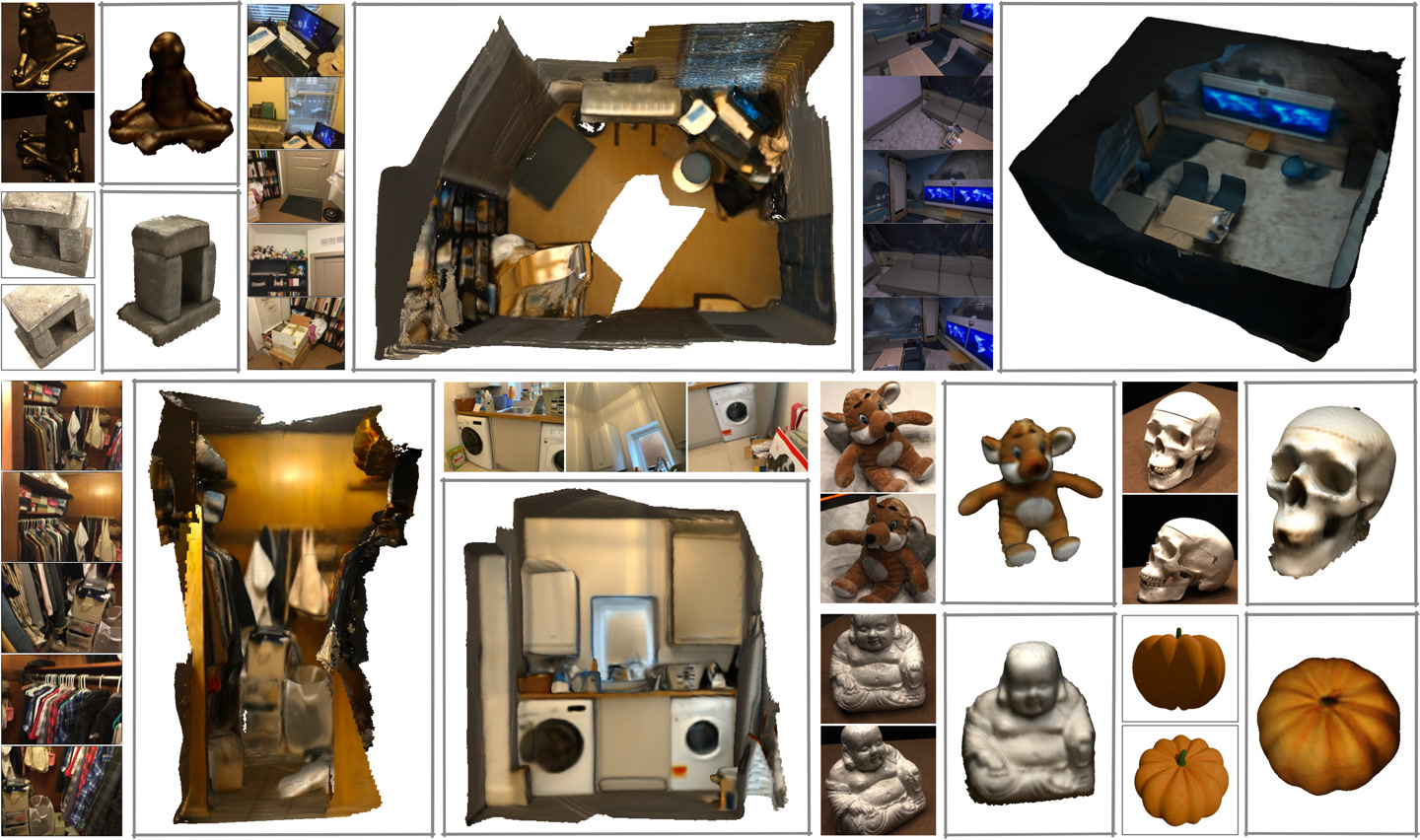 IVGT colored surface reconstructions across multiple scenes